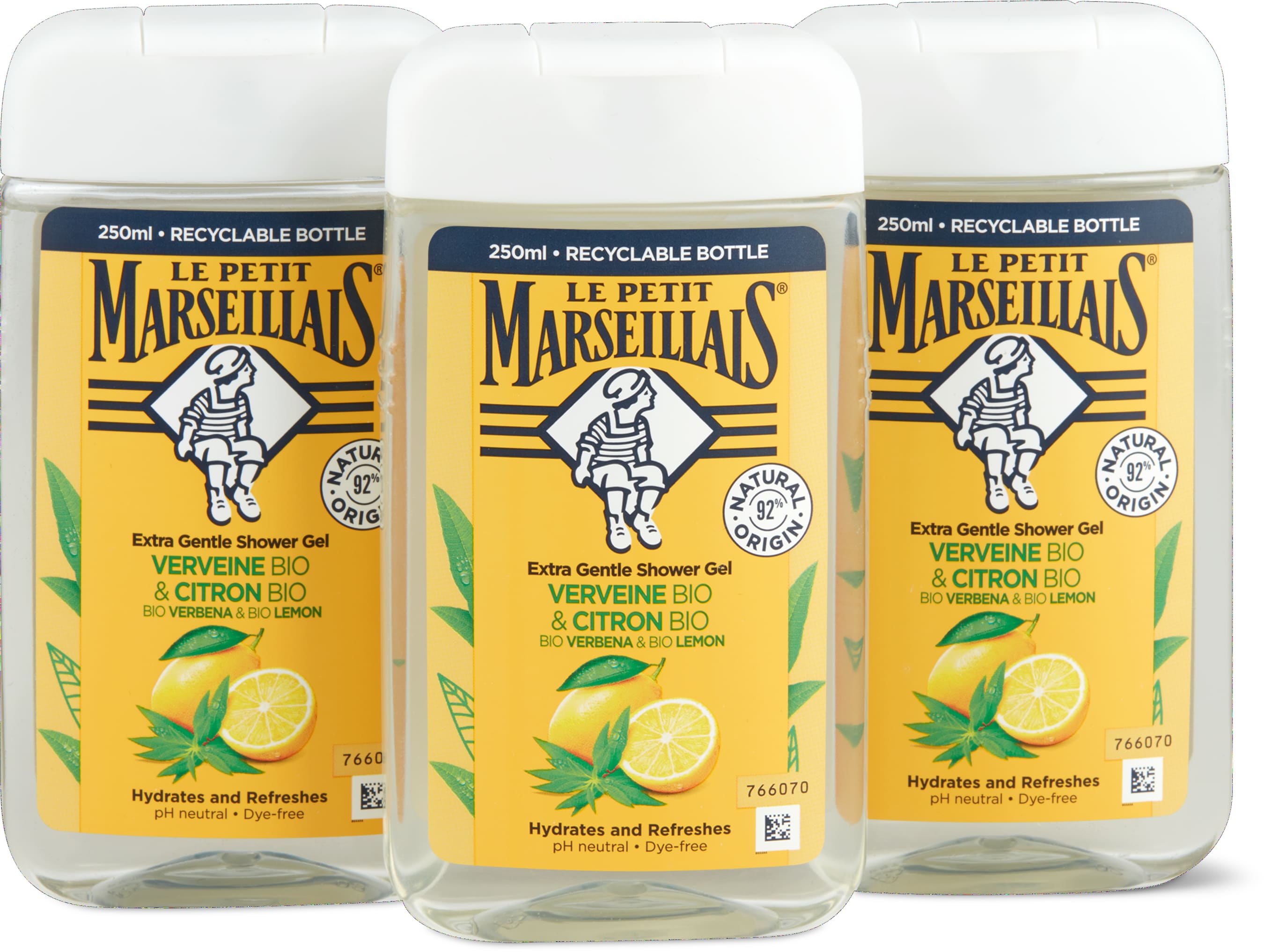 Le Petit Marseillais Duschgel Eisenkraut & Zitrone 3x250ml